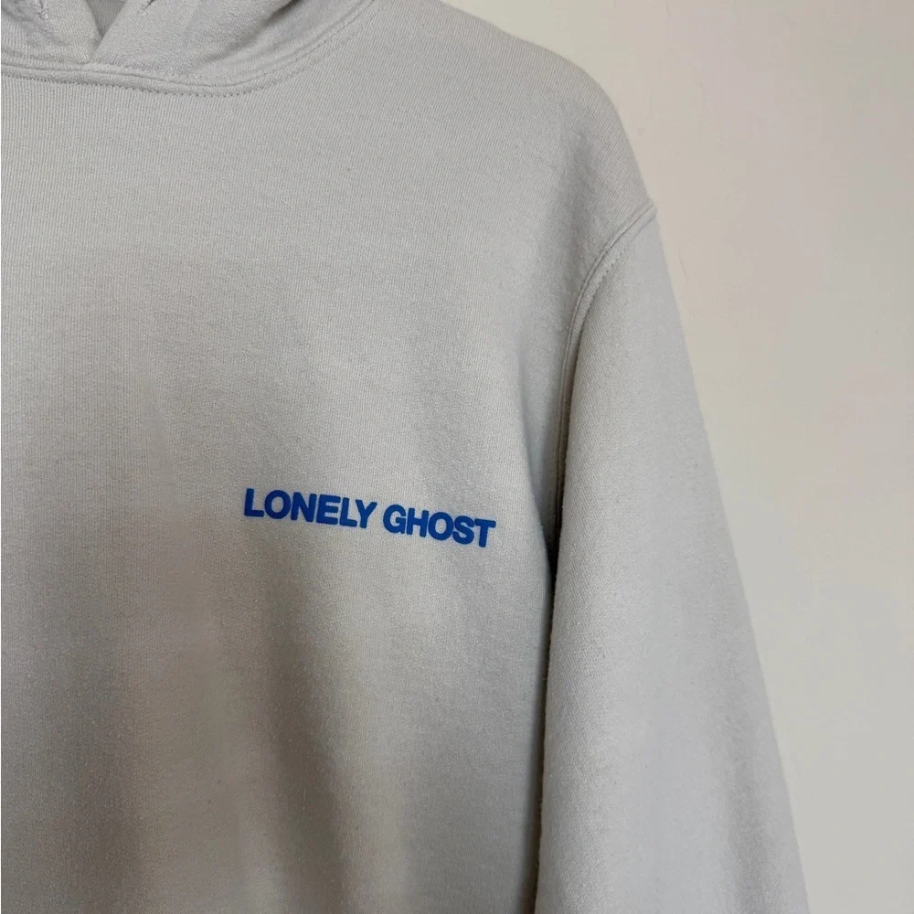 Lonely Ghost Cream It’s Cool to Care Hoodie size small - Picture 2 of 10